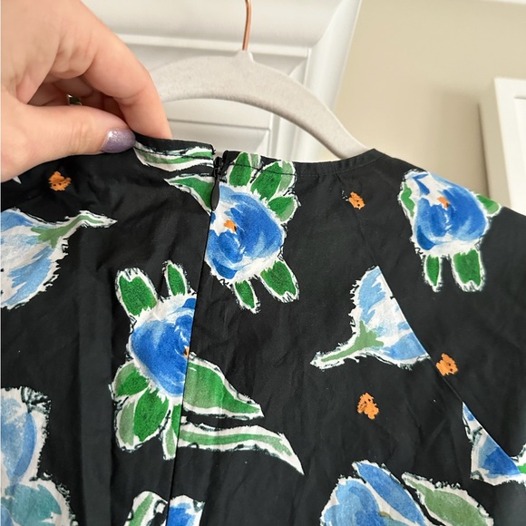 BAUM UND PFERDGARTEN BLACK FLORAL DRESS SIZE 34 WITH POCKETS - Picture 4 of 6